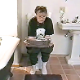 Brittanie takes her morning poop while reading the newspaper. About 2.5 minutes.